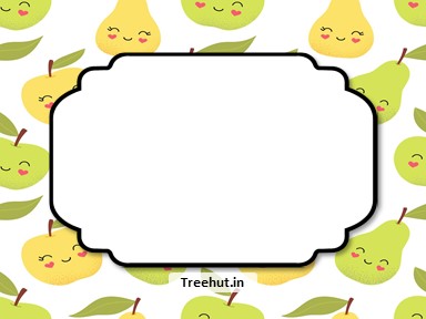 Fall Fruits Free Printable Labels, 3x4 inch Name Tag